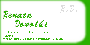 renata domolki business card