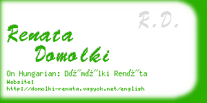 renata domolki business card